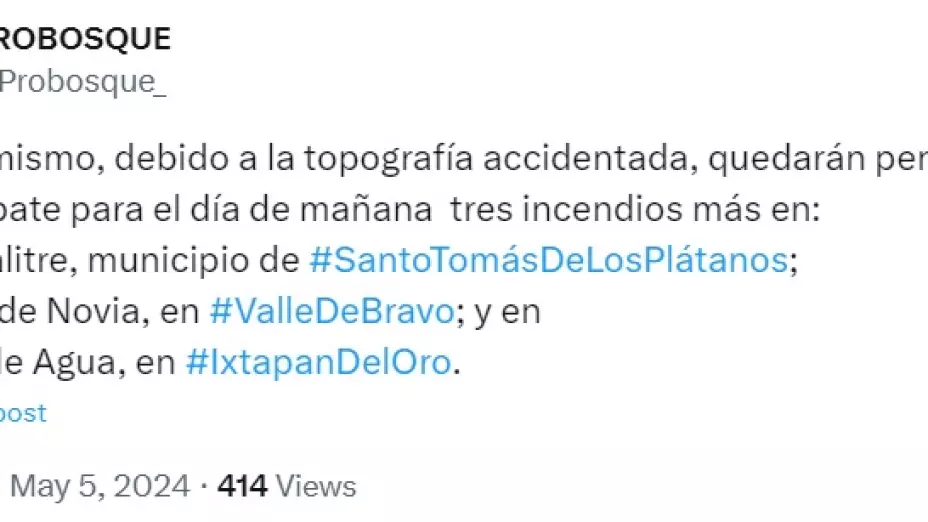 incendio en valle de bravo