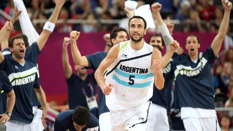 Ginóbili fue campeón Olímpico con Argentina