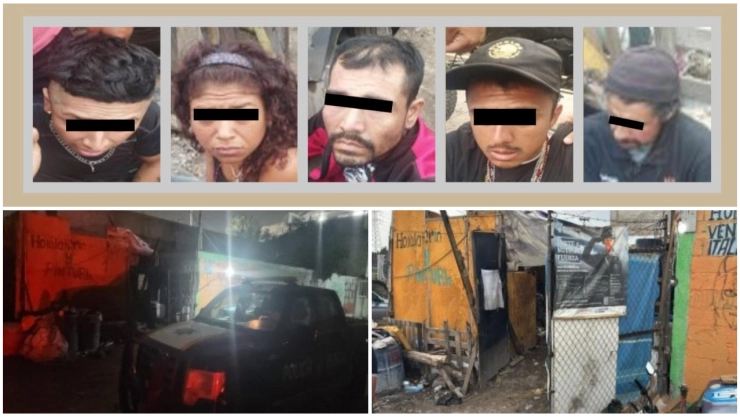 Cinco personas fueron detenidas por su presunta relación en el desmantelamiento de motos.