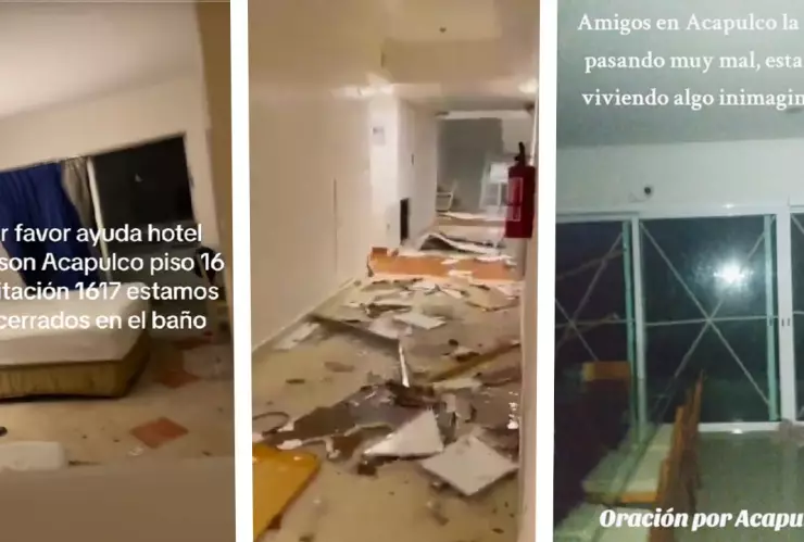 afectaciones de huracán Otis en Acapulco