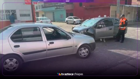 Accidente deja calles cerradas en Tuxtla Gutiérrez