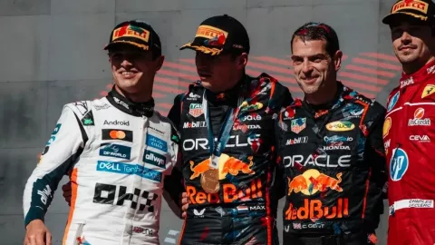 Lando Norris y Max Verstappen