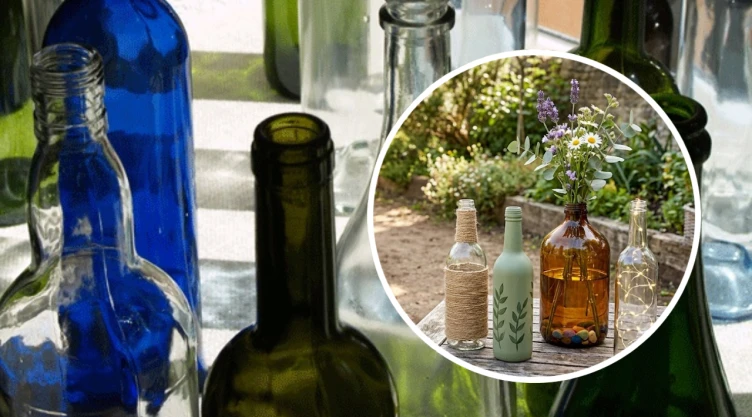 Qué hacer con las botellas de vidrio, son un tesoro: cómo reutilizarlas para decorar el jardín