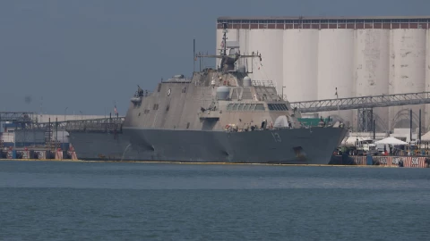 Buque USS Wichita en Veracruz