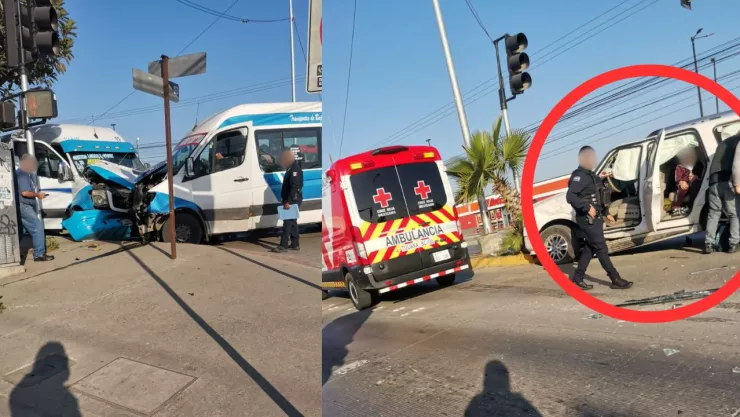 Accidente vial en Otay involucra transporte público y genera tráfico