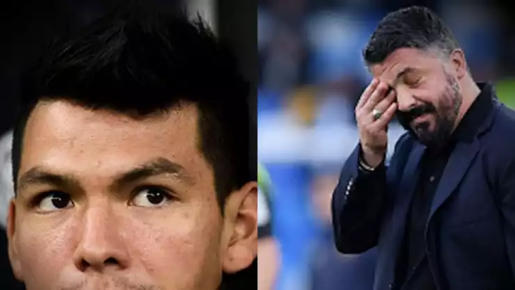 Hirving Lozano y Gennaro Gattuso 