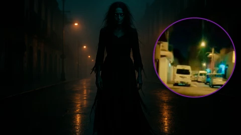 ¡Bruja en Calamanda, Querétaro! Conductor graba a un ente intentando abrir su auto a las 3 de la mañana