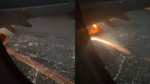 VIDEO Explota turbina de avión que despegó en Guadalajara