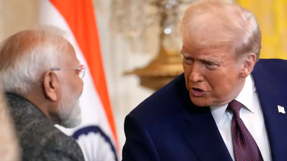 Narendra Modi y Donald Trump en la Casa Blanca.