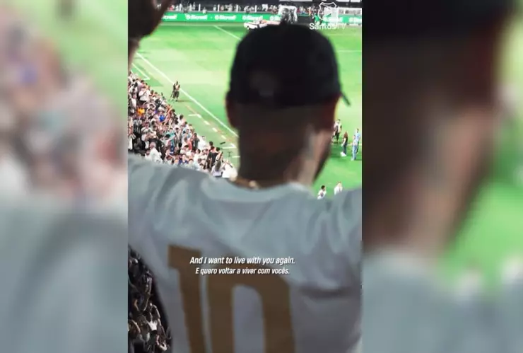 Neymar regresa de forma oficial a Santos de Brasil