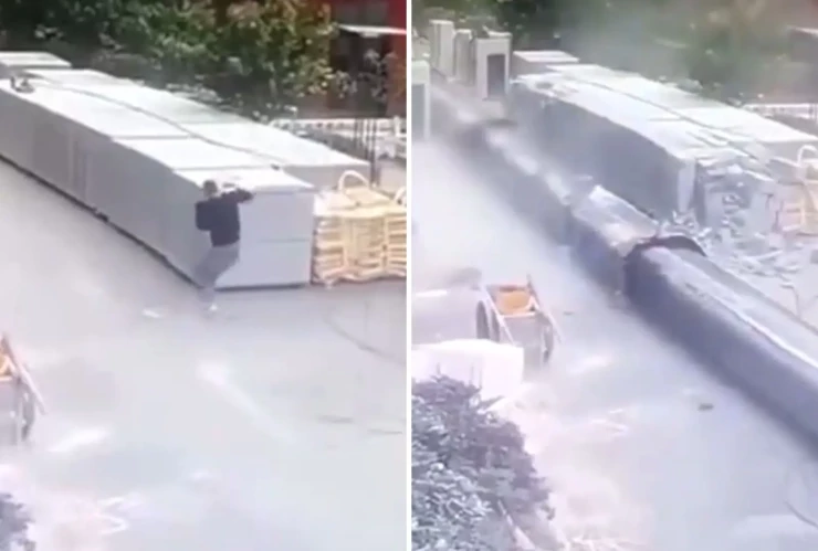 Colapso de grúa en Nanjing China