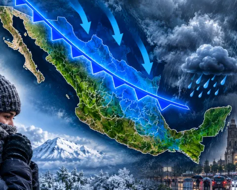¿Temperaturas heladas y lluvias fuertes? Esto ocasionará el frente frío número 2 en México hoy 14 de octubre