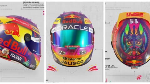 GP de México 2023 Presentan diseño que usará Checo Pérez en su casco del GP de México 2023