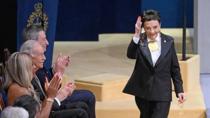 Graciela Iturbide durante la entrega del Premio Princesa de Asturias de las Artes, en el teatro Campoamor, en Oviedo, España