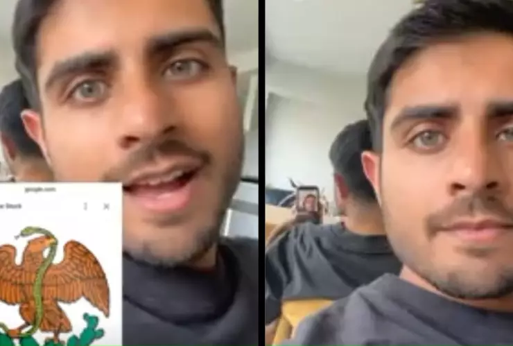 VIDEO_ Tiktoker se muda a México y asegura ser la serpiente del escudo nacional