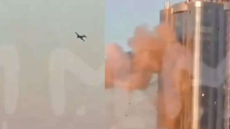 Especie de avión se estrella en Sarátov, Rusia