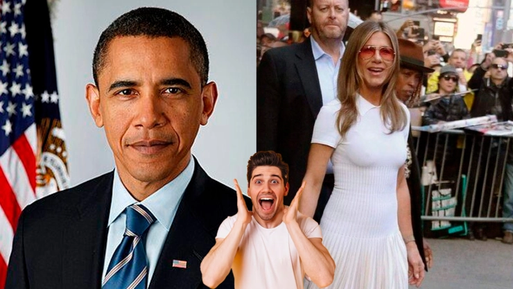 Jennifer Aniston y Barack Obama