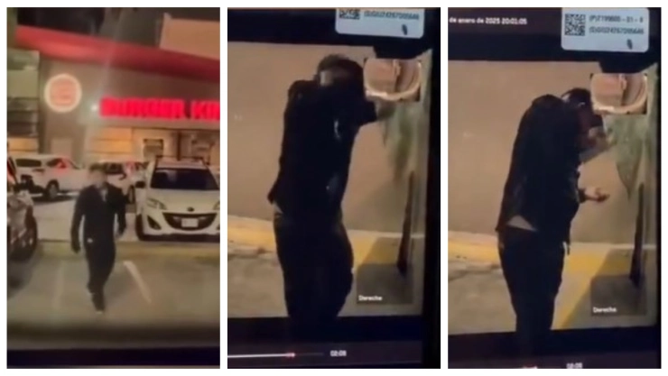 Ladrón termina herido y exhibido durante cristalazo a Cybertruck en Monterrey, NL