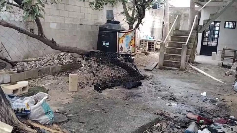 bomberos rescatan a cuatro niños de un incencio en playa del carmen