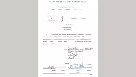 Corte de Nueva York desestima cargos de narcotráfico contra Ovidio Guzmán López..jpg