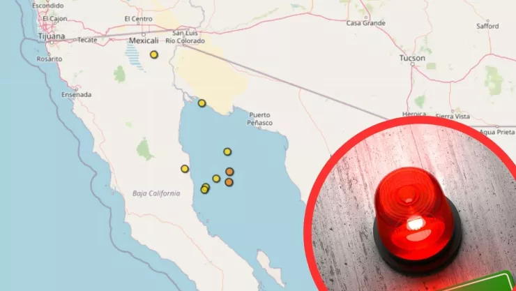 Sismo en Baja California durante las últimas 24 horas del 23 al 24 de junio de 2025