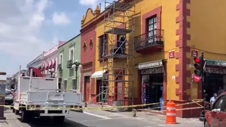 Cierres viales en el centro histórico de Puebla hoy
