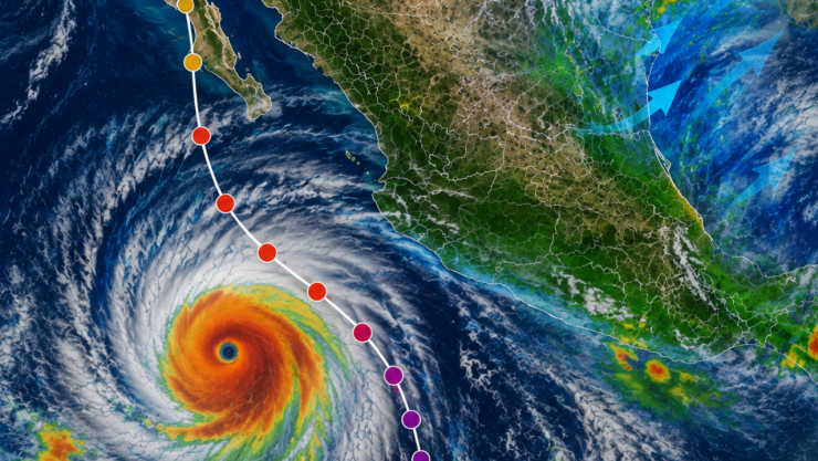 Huracán “Karina” se convierte en categoría 4: Esto es lo que provoca en México y su trayectoria para los próximos días