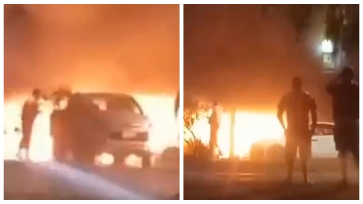 Se incendia y explota auto al exterior del bar ‘Terraza Condesa’