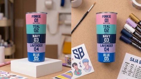 Estilo deportivo para decorar tu termo de los Saja Boys