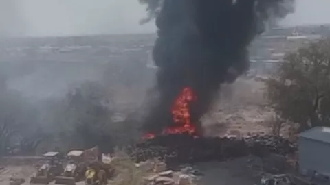 Atención este es el lugar exacto del fuerte incendio registrado en zona sur de León, hoy 28 de febrero.jpg