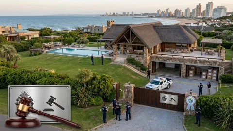 Una lujosa propiedad vinculada al Cártel Jalisco Nueva Generación (CJNG) será subastada en Uruguay el próximo 5 de marzo