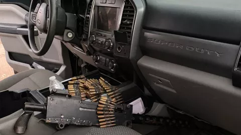 Camioneta asegurada en La Higuerita