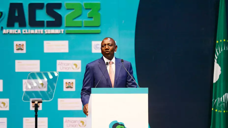 William Ruto, presidente de Kenia, en la cumbre climática en Nairobi, Kenia