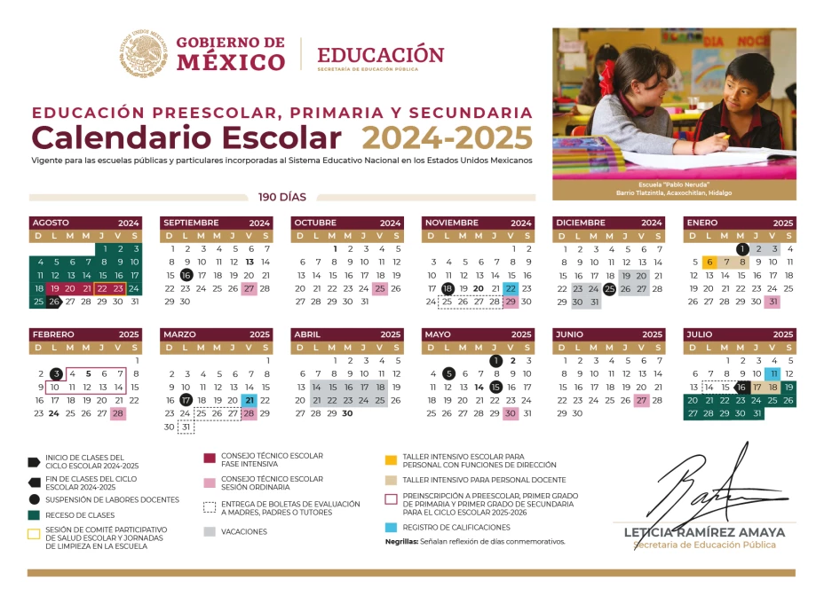 Calendario escolar 2024-2025 Descansos, días oficiales, inicio de clases; esto dice la SEP.jpeg