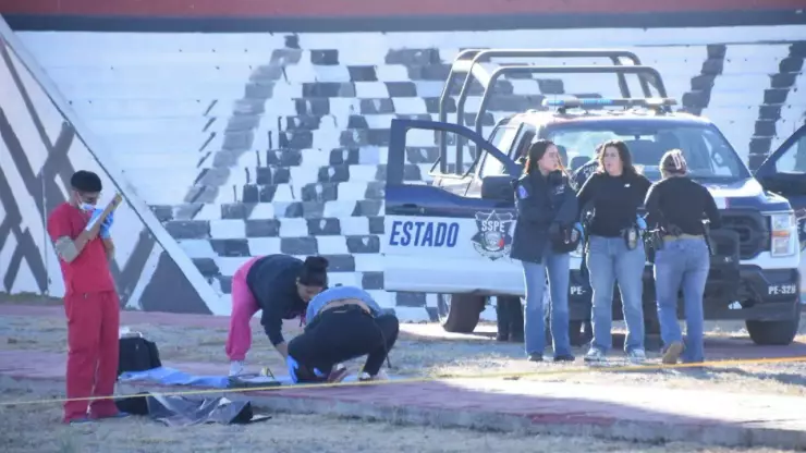 Restos oseos en Puerta de Chihuahua.