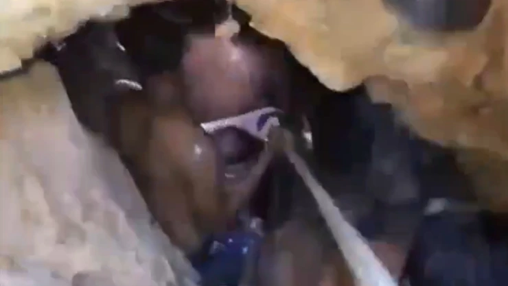 Rescate de trabajador en mina clandestina en Santa Rosa
