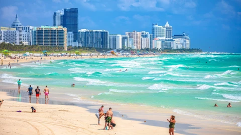 South Beach, en Miami, Florida, es una de las playas más populares del mundo.