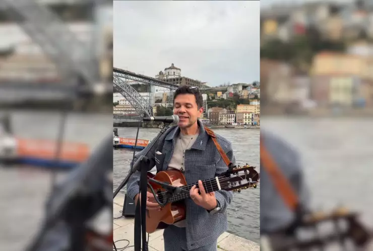 De La Arrolladora a las calles de Europa: Jorge Medina canta en Portugal y emociona a transeúntes