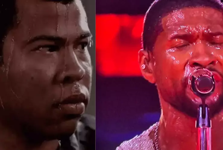 mejores memes medio tiempo super bowl usher 2024