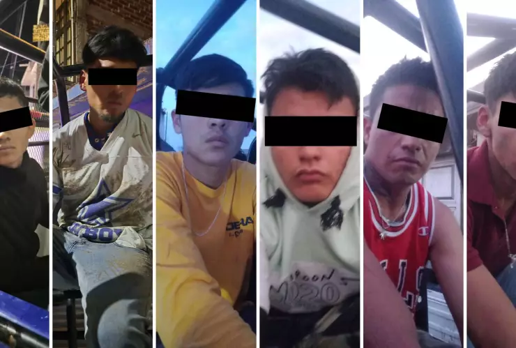 Detienen a seis hombres y un menor por robos en León, 14 de enero de 2025 fueron remitidos a la Fiscalía.png
