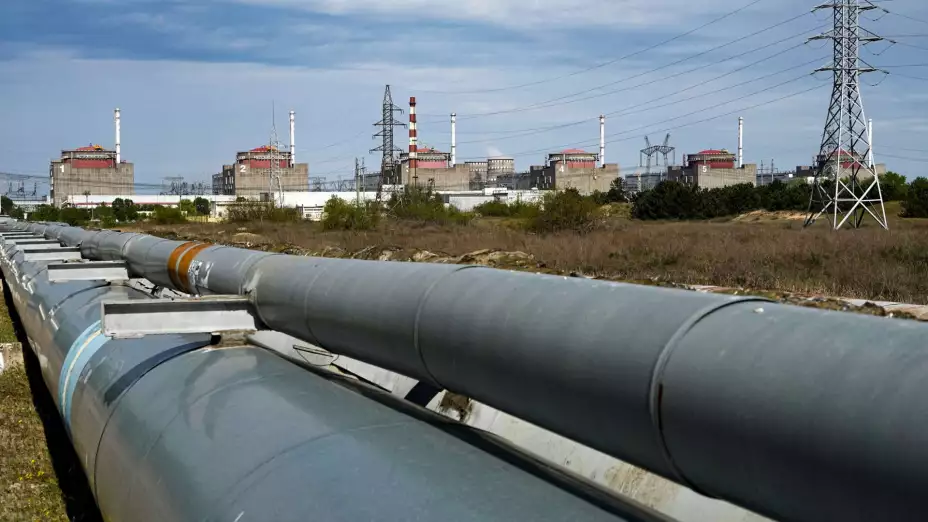 Vista de la central nuclear de Zaporiyia, en Ucrania.