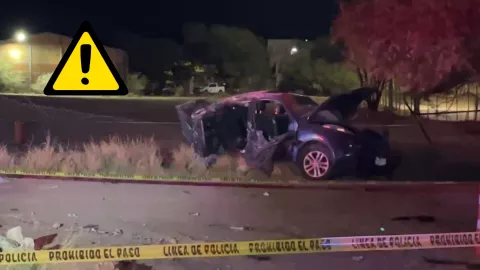 Así fue la volcadura de Calvillo donde resultó una mujer mujer muerta (IMÁGENES)