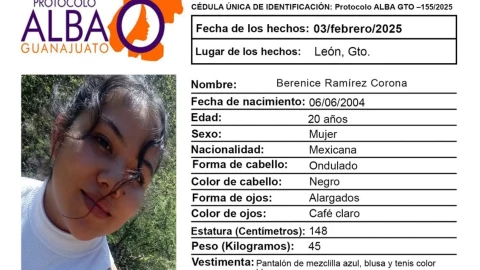 Activan Protocolo Alba en León por desaparición de Berenice Ramírez Corona, 4 de febrero 2025.png