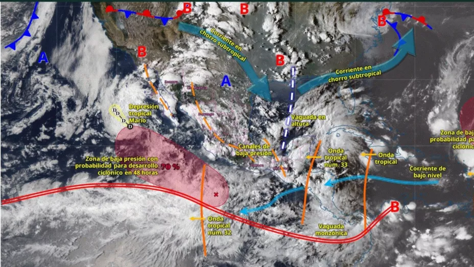 clima Guanajuato por ciclones