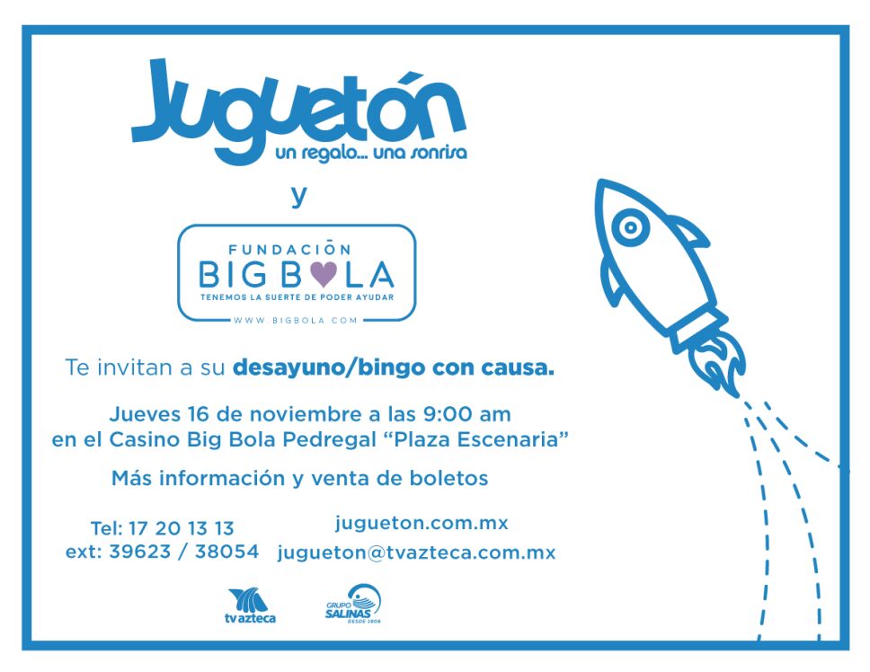 Invitación desayuno bingo
