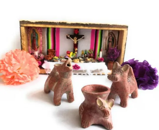 itzcuintli altar día de muertos