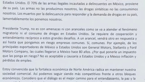 Claudia Sheinbaum responde a amenazas de Donald Trump