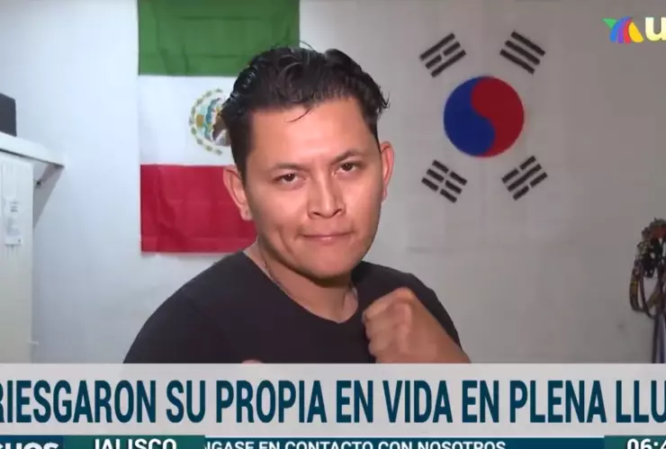 ¡Héroe sin capa! Fernando rescató a hombre de ahogarse tras ser arrastrado por la fuerte lluvia en Guadalajara