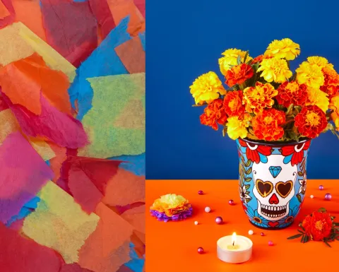 cómo hacer flores de cempasúchil con papel tissue