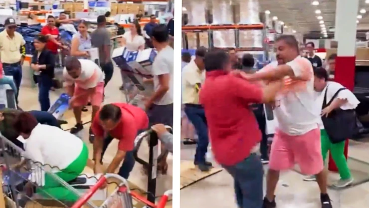 Pelean clientes por ventiladores de Costco en Celaya, Gto
